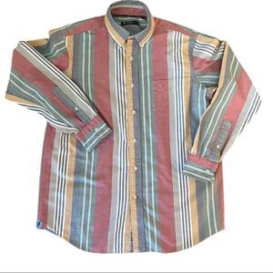 Cremiux Striped Button Up Shirt. Spring/Summer Colors. Size Med. Great Cond!!